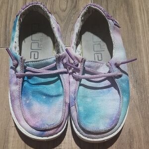 Hey Dude Kids Moccasins in Pink and Blue